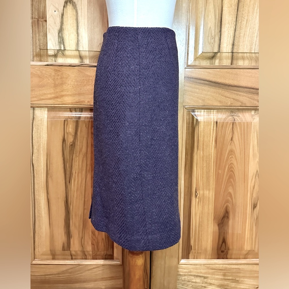 Pendleton - Heather Gray & Purple Herringbone Pen… - image 6